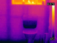 Tank level thermal image
